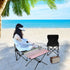 Amooorous Foldable Coffee Table Gradual Change Extendable Outdoor Grill Table with Carry Bag for Outdoor Cooking Picnic