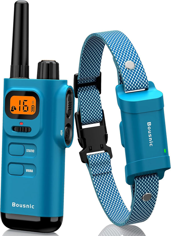 Bousnic Dog Shock Collar with Remote, New Edition 4000FT Training Collar for Large Medium Small Dogs (8-120lbs),