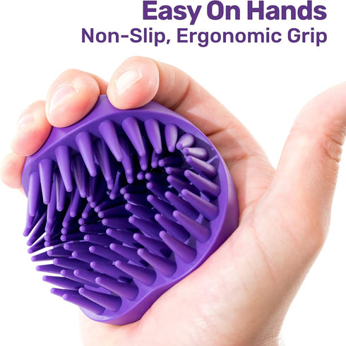 Pet Bath & Massage Brush - Grooming Comb for Shampooing & Massaging Dogs, Cats, Small Animals, No Handle
