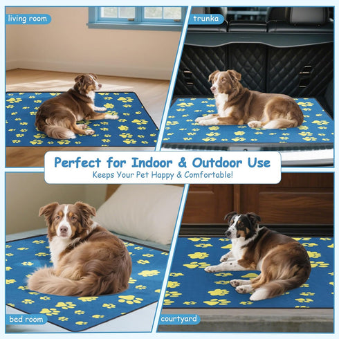 HuaZiChok 72x72 Inch (1 Pack) Washable Pee Pads for Dogs - Thick Heavy Absorbent Reusable Pet Training Pads, Leakage