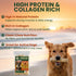 5 Pack 6 Inch Beef Cheek Rolls for Dogs Digestible Rawhide Alternative Chews, Long Lasting Dental Treats, Single