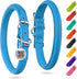 WAUDOG Ultra Soft Rolled Leather Collar for Small, Medium, and Large Dogs, Padded Puppy Collar for Male and Female