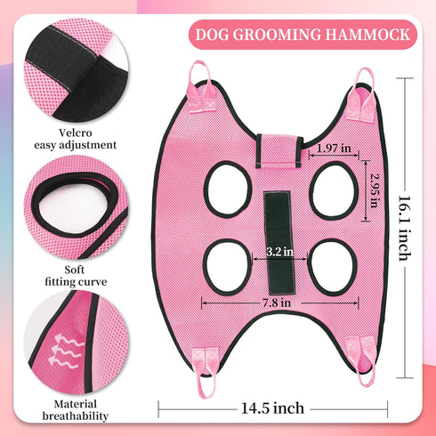 Hammock, Hammock Trimming Clippers/Trimmer, PatiencET Dog Grooming Pet Grooming for Cats & Dogs with Security Strap