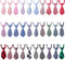 Segarty 30 PCS Dog Ties and Bows, Plaid Pet Neck Ties Grooming Accessories for Small Medium Dogs, Birthday Photography