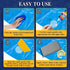 Swimming (80 ML) Heavy Duty Vinyl Repair Kit for Air Mattress, Waterproof Air Mattress Patch Kit Inflatable Repair Kit