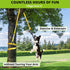 2 Dog Hanging Bungee Tug Toy: Interactive Tether Tug-of-War for Pitbull Small to Large Dogs to Exercise and Fun Solo