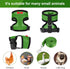 BOAO 3 Pieces Adjustable Chicken Harness and Leash Set, Spring Summer Breathable Comfortable Elastic Hen Vest (Black,