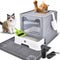 Enclosed Cat Litter Box with Lid Foldable Potty,Drawer Type Extra Large Cover