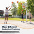 180 3 18" GADFISH Basketball Rebounder, Rotatable Basketball Return Attachment with Stable Large Hooks, Heavy Duty