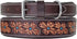 Heavy Duty Hand Tooled Floral Leather Dog Collar, Western Style Padded for Puppies and Big Dogs 10AB124-L