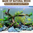 kathson 4Pcs Aquarium Driftwood, 3.5"-7" Small Natural Wood Decoration for Fish Tank Ornament
