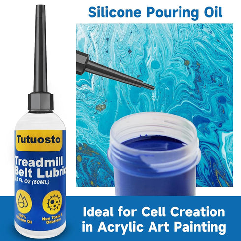 100% 500CS, Treadmill Lubricant for Belt, Silicone Treadmill Belt Lubricant, Treadmill Lubricant Kit, with Precision