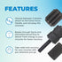 3-in-1 500 lbs, 4 4 24 inches Chirp Muscle Roller - Customizable Recovery Massager for Targeted Deep Tissue Massage