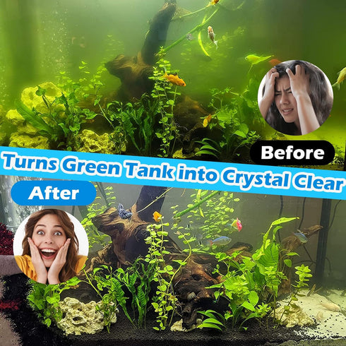 TARARIUM Aquarium Filter U-V for 20-75 Gallon, 200GPH with 5W U-V Light for Crystal Clear Water