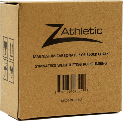 Z Athletic Block Chalk for Gymnastics, Weightlifting, Rock Climbing, Crossfit