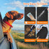 LEHNI Hammock Back Seat Extender for Dogs,Hard Bottom Car Seat Cover for Dogs with Mesh Window,Waterproof Backseat Pet