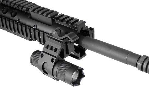 Monstrum Offset Picatinny Rail Mount for Flashlights, 1 Inch, Quick Release