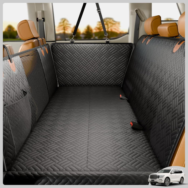 PROZAR Dog Car Seat Cover for Back Seat, Heavy Duty Scratch Proof Pet
