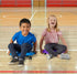 hand2mind Blue Indoor Scooter Board with Handles, Sit Down Floor Scooter, Gym Activities for Kids, Indoor Sport Recess