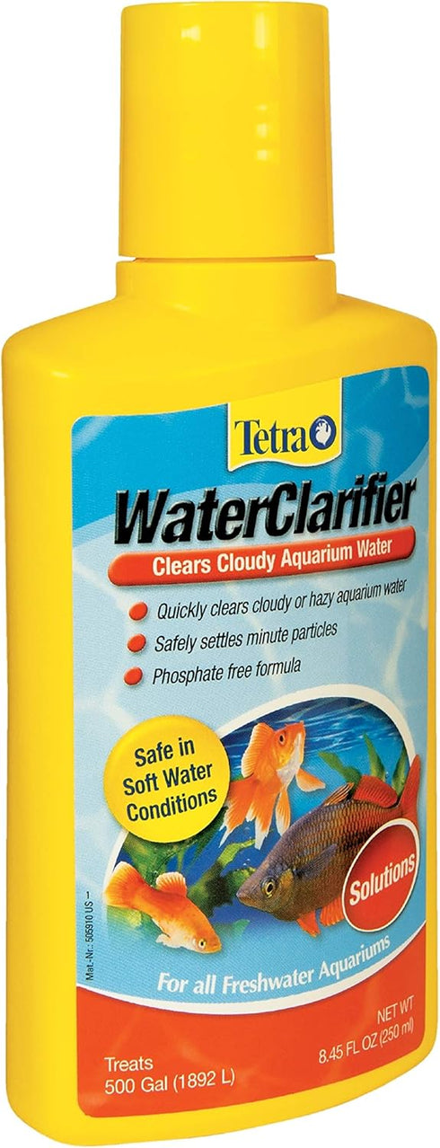 Tetra Water Clarifier, 8.45 oz Aquarium Treatment Solution, Clears Cloudy Aquarium Water, Safe for Fish and Plants, For