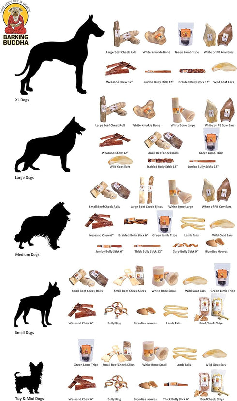 Original Large Cow Ears for Dogs - All Natural Premium Grade Rawhide Alternative Chews, 20 Pack