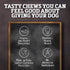 Rawhide Dog Treats, Healthy Grass-Fed Buffalo Jerky Chews, Hickory Smoked Flavor, Jerky Twist, 40 Count