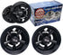 NOKINS Golf Cart SS Wheel Covers Hub Caps, Set of 4 for Most 8 Inch Golf Carts