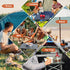 Opliy Portable Folding Camping Table for 1-2 Persons, Lightweight Collapsible Table with Carry Bag for BBQs, Hiking,