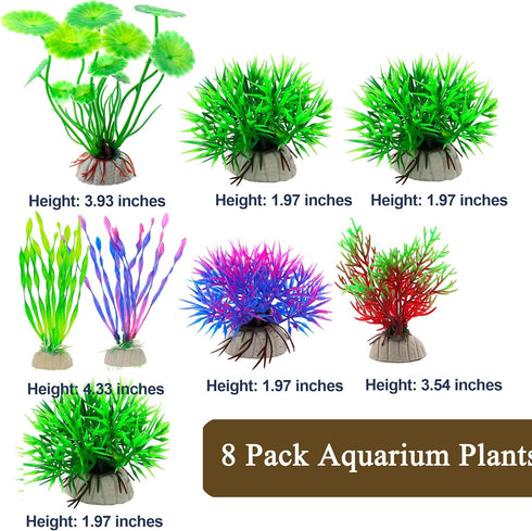 FUNOJOY Natural Driftwood Decor for Aquarium, Assorted Wood Branches for Reptile Fish Tank, Pack of 2 (7.5 to 10 Inch)