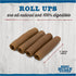 Best Bully Sticks Roll Ups, All-Natural Peanut Butter Flavor Dog Chew, 7 Inch, 4-Pack for Small Breeds