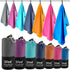 Sfee 2 Pack Microfiber Travel Towel Set - Quick Dry, Super Absorbent, Compact Lightweight Towels for Beach, Gym, Hiking