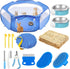 Sunnymove Small Animal Playpen & Grooming Kit, Portable Foldable Pet Playpen with Mesh
