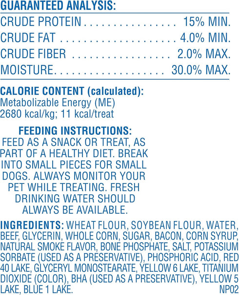 Canine Carry Outs Bacon Flavor Dog Treats, 22.5 Ounce Bag (Pack of 6)