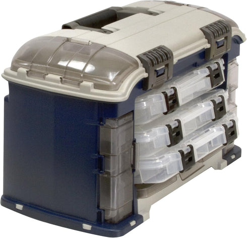 Plano Angled Tackle System with Three 3560 Stowaway Boxes, Premium Fishing Tackle Storage