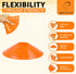 Soccer Cones for Drills with Mesh Bag & Strap - Flexible, Heavy-Duty Sports Cones for Soccer Practice, Basketball,