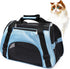 Pet Carrier Soft-Sided for Small Medium Cats & Dogs, Airline Approved up to 15 lbs, Blue (Small)