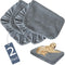 Dog Bed Covers 2 Pack, Soft Plush Replacement Washable, Waterproof Dog Bed Liner Grey, 44x35 Inches, Cover Only