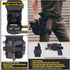 CLTAC Pack Tactical Drop Leg Bag Utility Pouch Molle for Outdoor Motorcycle Cycling Hunting Hiking with CCW Gun Holster