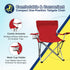Weather Station Camping Chair, Lightweight and Portable Outdoor Folding Tailgate Quad Chair with Cup Holder