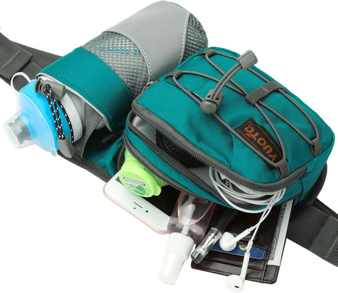 Waist Pack with Water Bottle Holder, Fanny Pack for Running, Walking, Hiking, Hydration Belt