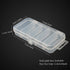 Honbay 2PCS Small Clear Visible Plastic Fishing Tackle Accessory Box, 5x2.4x1Inch Storage Container