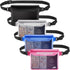 HEETA 4 Pack Waterproof Pouch, Screen Touch Sensitive Dry Bag with Adjustable Waist Strap for Kayaking