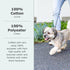 FuzzYard Life Dog Lead | Size L | Stylish Premium Cotton Design in French Blue for Everyday Walking and Training