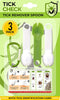 TickCheck Tick Remover Spoon - 3 Pack Lightweight Tick Remover Tools with Free Tick ID Card & Carabiner