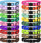 20 Pack Puppy Collars - Soft Nylon Safety Buckle Collars for Small Puppies, Newborn Whelping Collars (M)