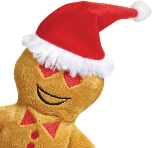 12 Piece Plush Dog Toy Clip Strip, Gingerbread Emoji Men