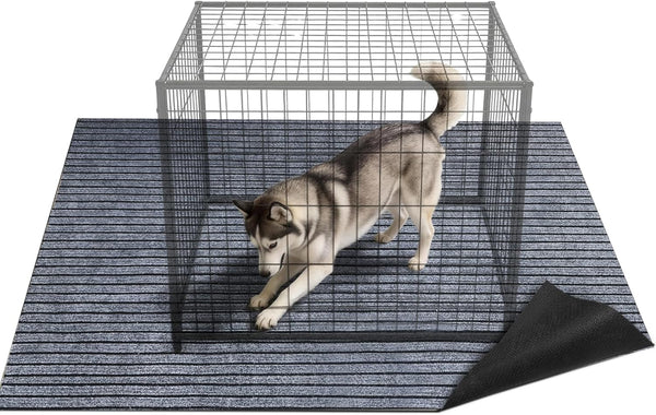 Bhyhok 74 * 60 * 0.3inch Dog Crate Floor Protection Mat Kennel Mat