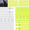 HOXITRADE 104 PCS Reflective Stickers, High Visibility Safety Tape for Bike Helmet, Bicycle,