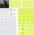 HOXITRADE 104 PCS Reflective Stickers, High Visibility Safety Tape for Bike Helmet, Bicycle,