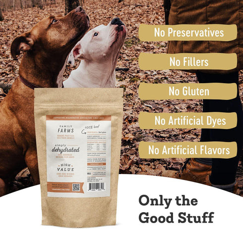 100% -4oz -1 Pack Farm Hounds - Beef Spleen - Premium Natural Beef Spleen Jerky For Dogs - Made From Humanely Raised